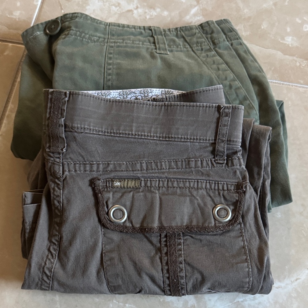 Green and Brown cargo Pants